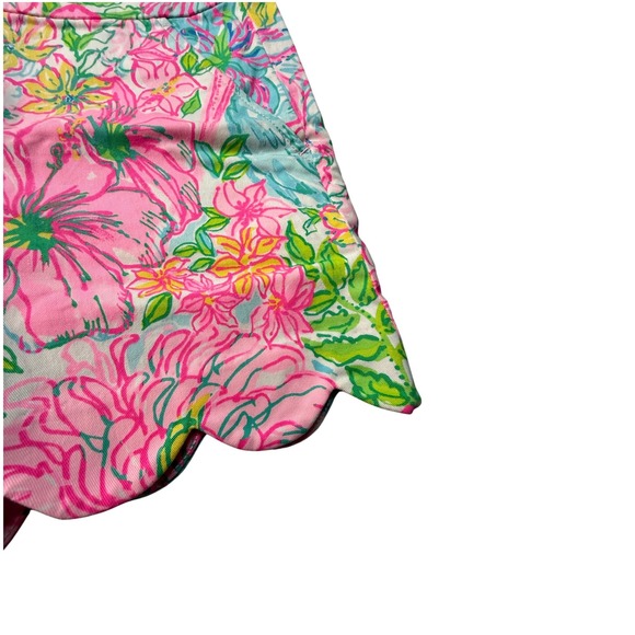 Lilly Pulitzer Buttercup Stretch Shorts Paradise Found Floral Pink Size 8 NWT - Picture 5 of 5